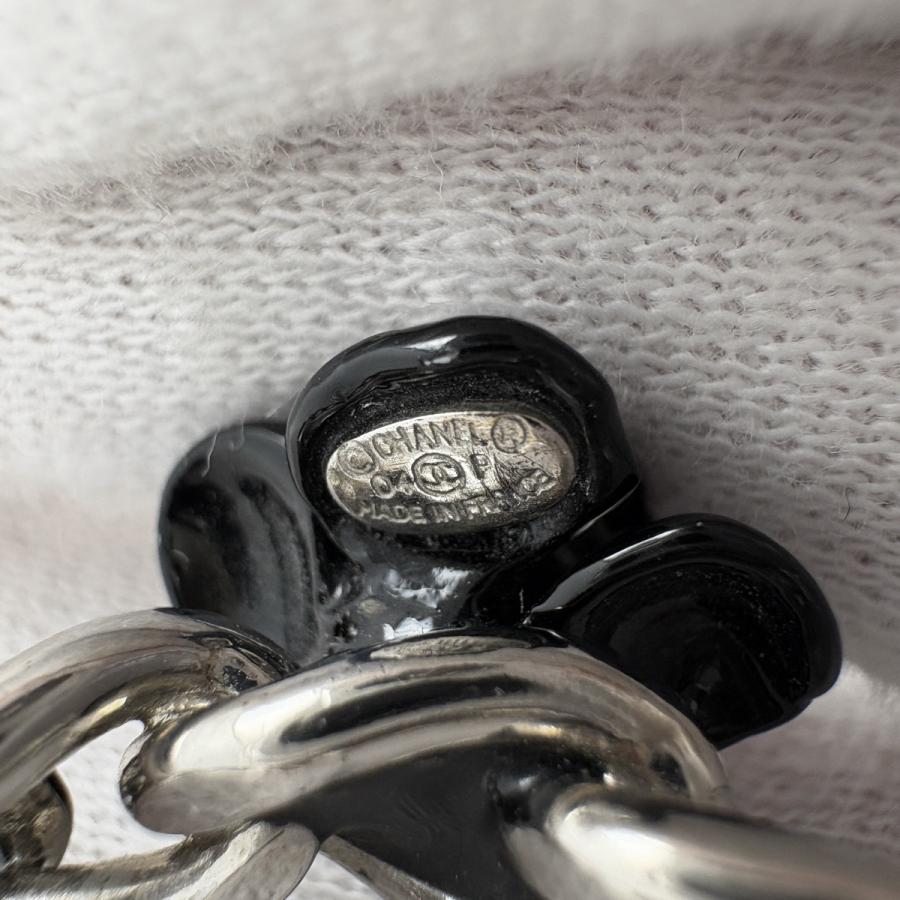 シャネル CHANEL ココマーク バイカラーリング 13号 ブラックシルバー CHANEL（シャネル） カメリアモチーフ リング ココマーク 指輪 リング