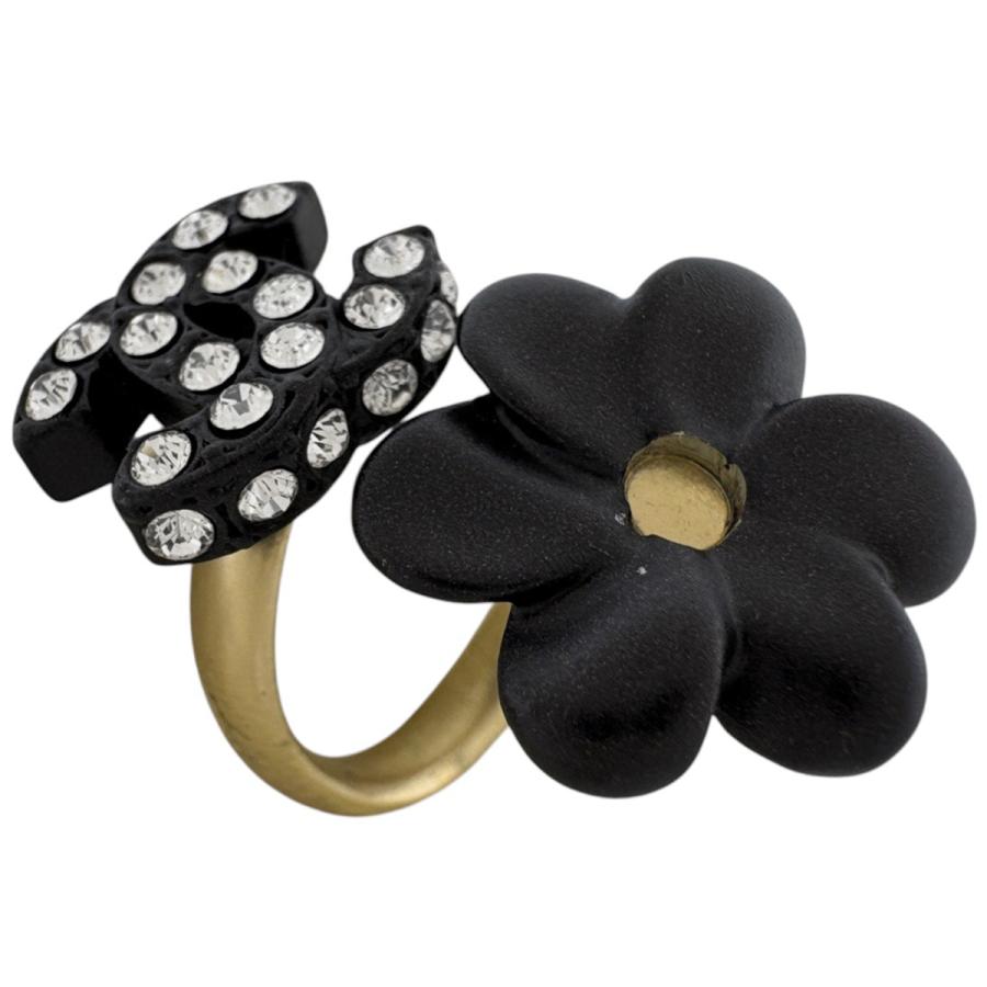 【ドリーム池田店】 CHANEL リング ココマーク ストーン 0673 CHANEL ココマーク リング ゴールド GP ラインストーン | MixTHINKS