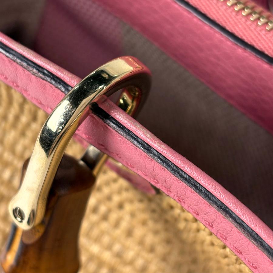 GUCCI（グッチ） バンブー ショッパー ミディアム ハンドバッグ 2WAY 