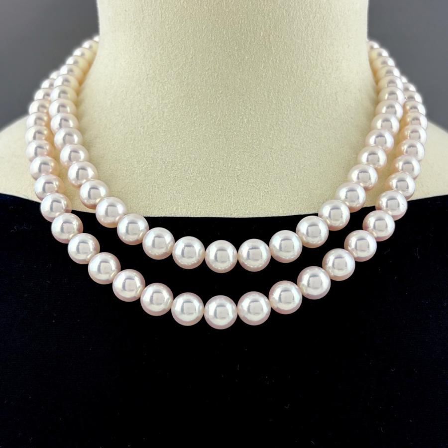 MIKIMOTO（ミキモト） パール デザインネックレス 真珠 二連 