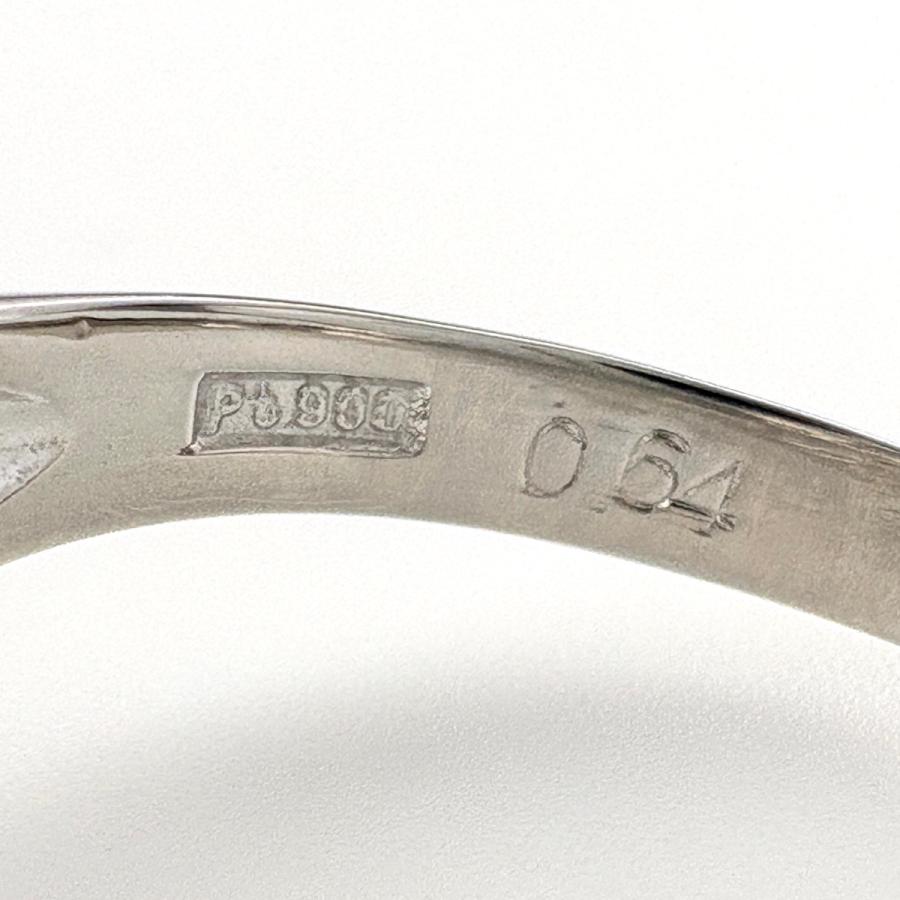 ルビー デザインリング プラチナ メレダイヤ 指輪 リング 13.5号 Pt900 ルビー ダイヤモンド レディース 中古_6