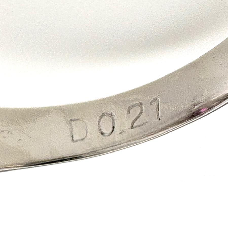 ルビー デザインリング プラチナ メレダイヤ 指輪 リング 13.5号 Pt900 ルビー ダイヤモンド レディース 中古_7