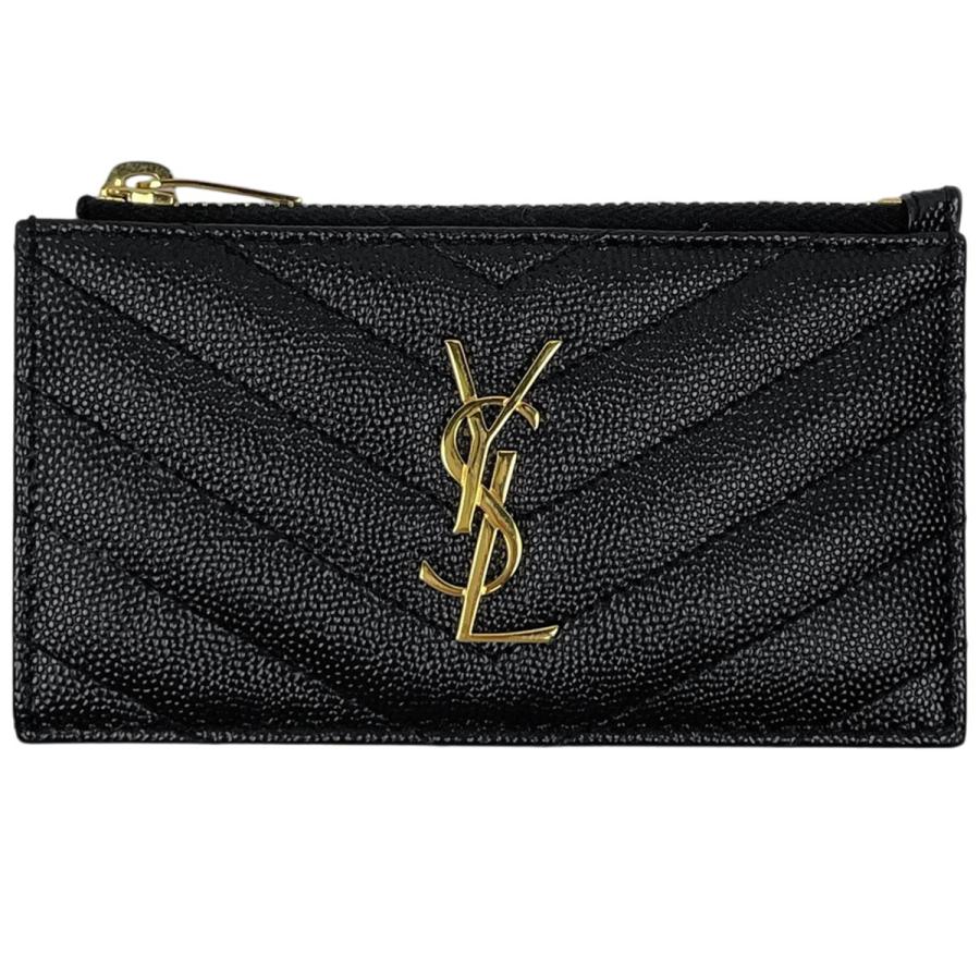 サンローラン･パリ モノグラム フラグメント ジップカードケース  607915【Aランク】【中古】 SAINT LAURENT サンローラン モノグラム フラグメント ジップカード