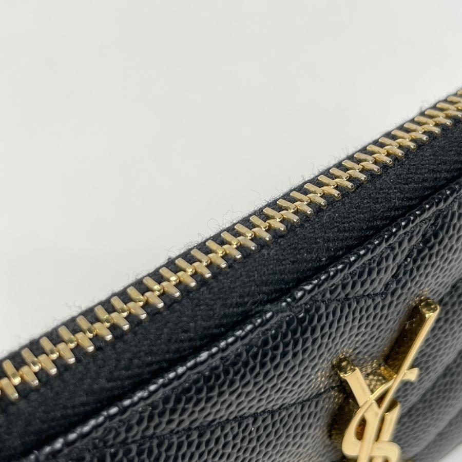 サンローラン･パリ モノグラム フラグメント ジップカードケース  607915【Aランク】【中古】 SAINT LAURENT サンローラン モノグラム フラグメント ジップカード