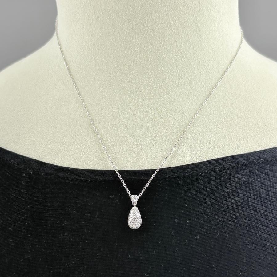 ミキモト MIKIMOTO メレダイヤ ネックレス ペンダント ネックレス K18 ダイヤモンド レディース 中古_3
