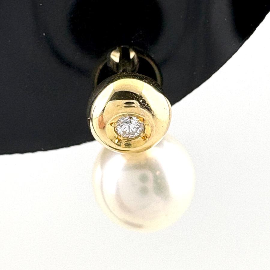 MIKIMOTO（ミキモト） パール デザインピアス YG イエローゴールド