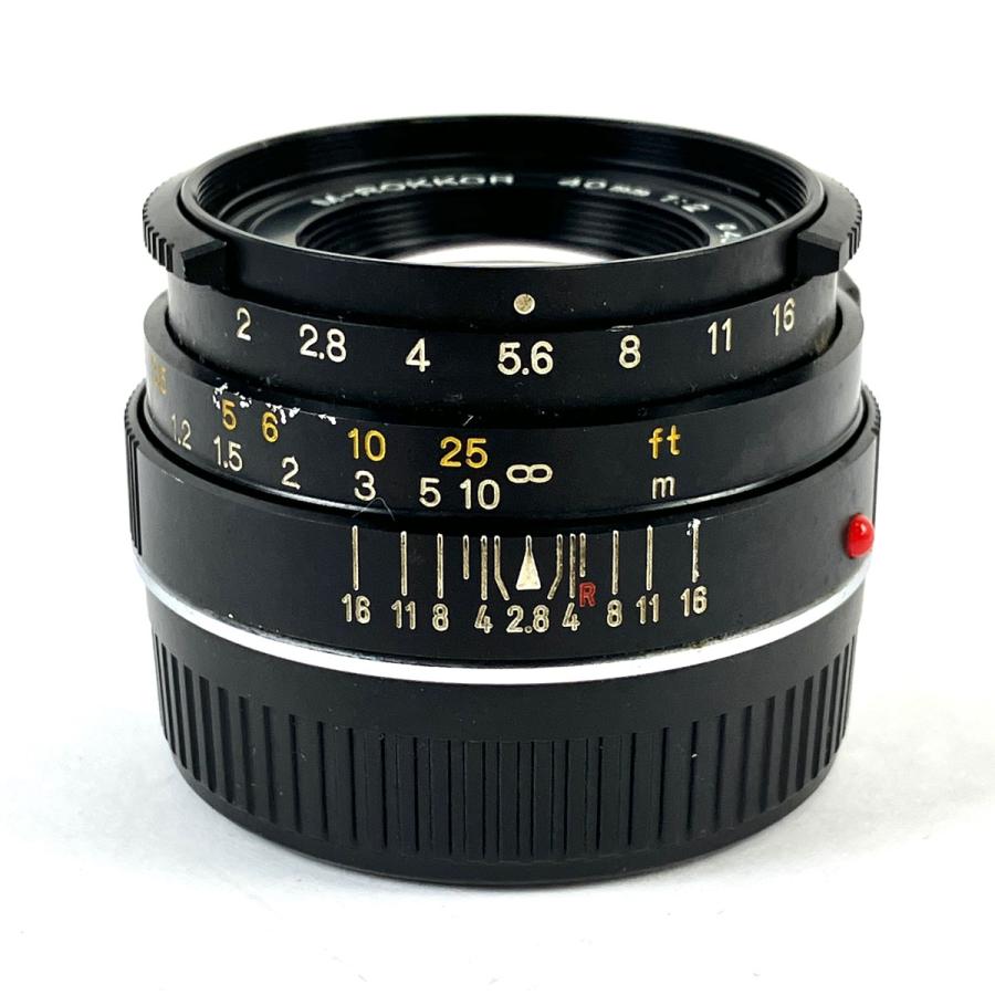 ミノルタ MINOLTA M-ROKKOR 40mm F2 Mマウント (CLE用) レンジ 