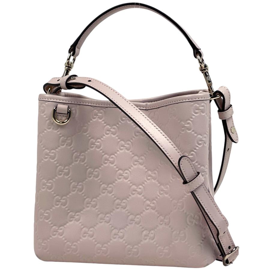 GUCCI グッチ ショルダーバッグ 2way GGロゴ バケツ ハンドバッグ GUCCI（グッチ） スモール バケットバッグ GGエンブレム 2WAY
