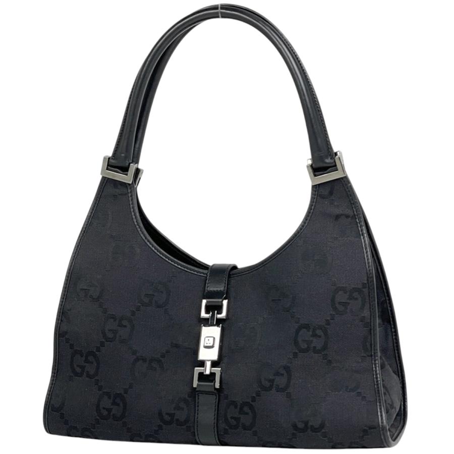 美品☆　グッチ　ジャッキー　ハンドバッグ　スクエア　GGキャンバス GUCCI（グッチ） ジャッキーライン ハンドバッグ ジャンボGG