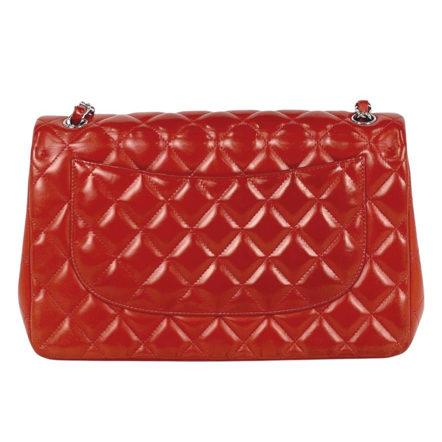 シャネル CHANEL デカ マトラッセ Wフラップ チェーン ショルダーバッグ ココマーク ショルダーバッグ レザー レッド A58600 レディース 中古_2