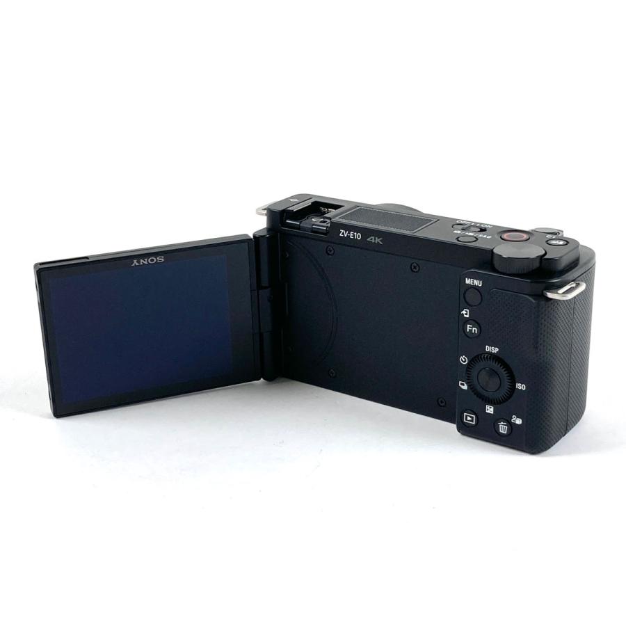ソニー SONY VLOGCAM ZV-E10L パワーズームレンズキット ブラック デジタル ミラーレス 一眼カメラ 中古の画像