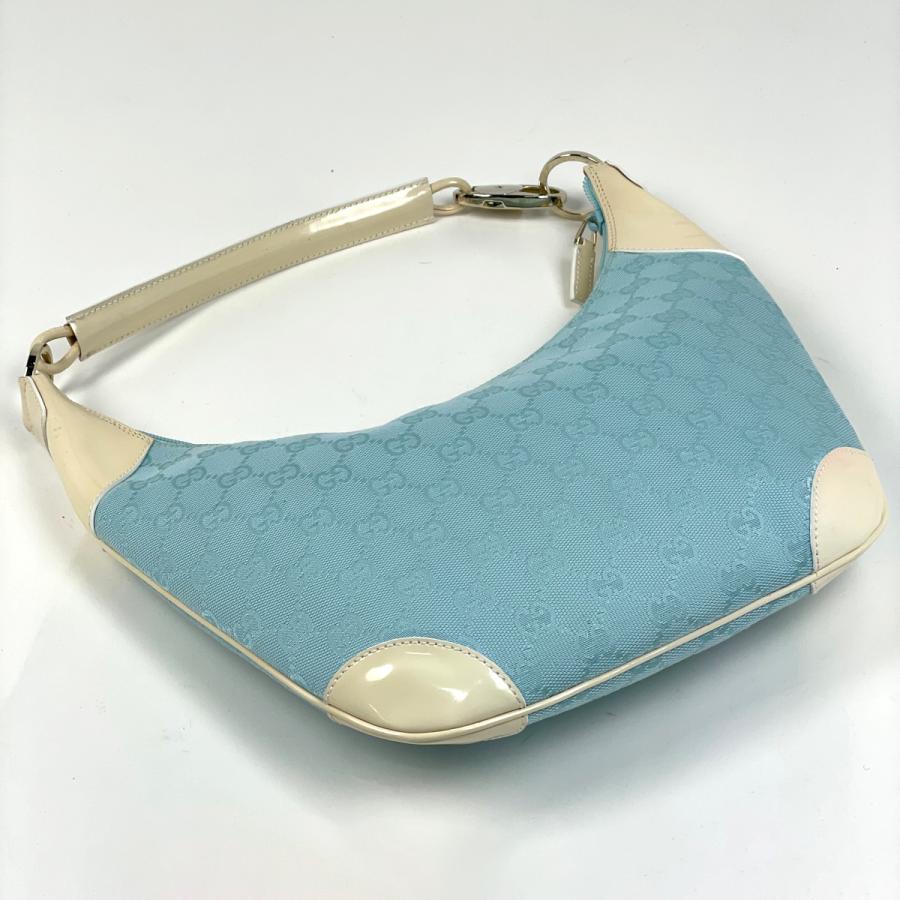 GUCCI（グッチ） GUCCI GG柄 ショルダーバッグ ハンドバッグ エナメル 