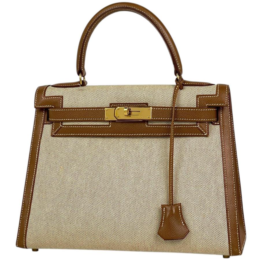 HERMES エルメス 2WAY ケリー28 外縫い ハンドバッグ 肩掛け 斜め掛け ショルダーバッグ □D刻印 ボックスカーフ    ブラック 黒 ゴールド金具 レディース 2000年【中古品】 HERMES（エルメス） ケリー28 外縫い 2WAY ショルダーバッグ