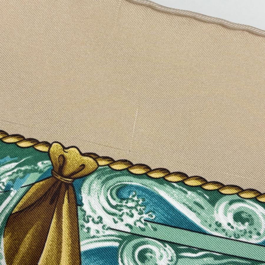 HERMES（エルメス） カレ90 Vive le vent 風よ吹け 船 スカーフ シルク