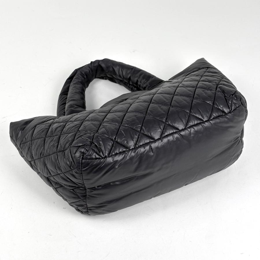 シャネル CHANEL コココクーン スモール トートバッグ ココマーク ハンドバッグ トートバッグ ナイロン ブラック A48610 レディース 中古の画像