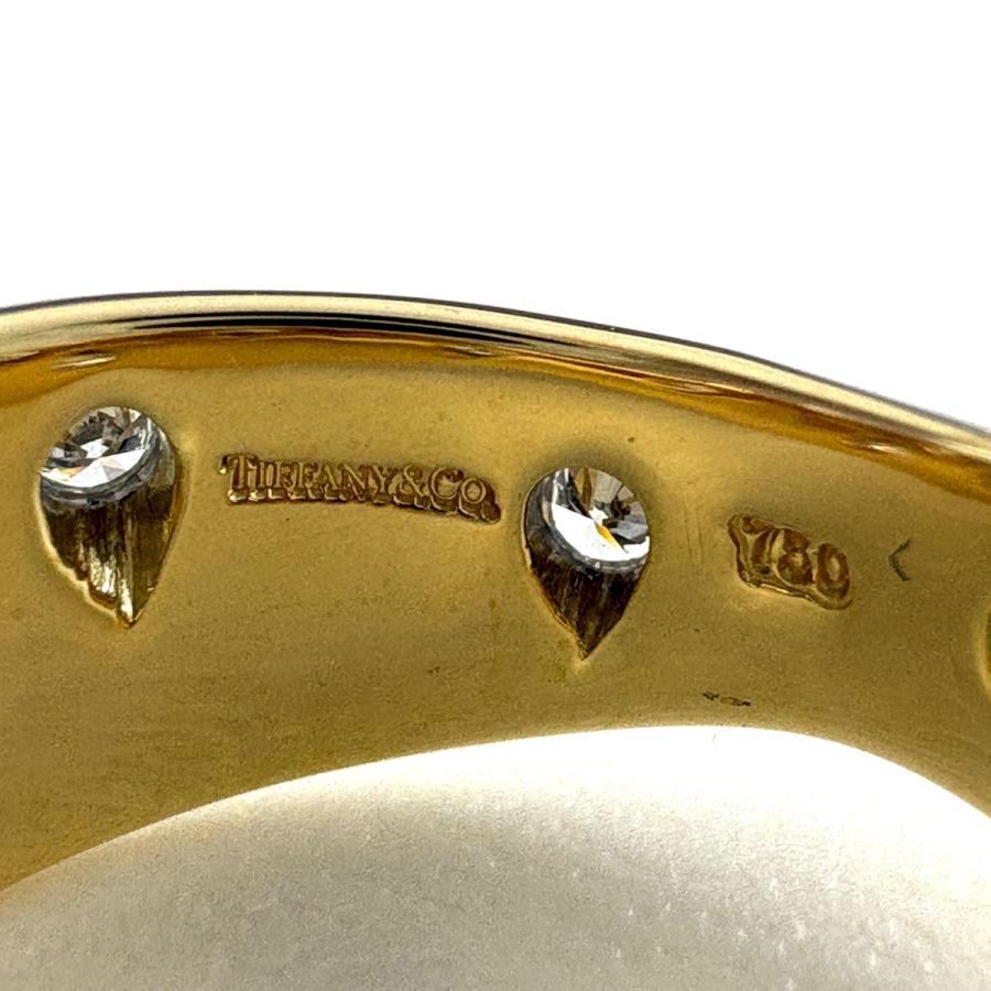 ティファニー　ツイスト　ダイヤモンド　エメラルド　ゴールドリング　750 YG TIFFANY&Co.（ティファニー） ドッツ ツイスト リング YG イエロー