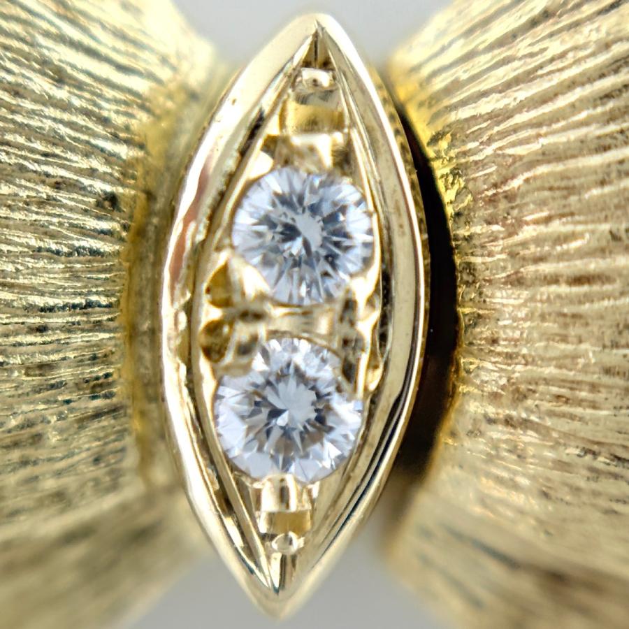 MIKIMOTO（ミキモト） リボンモチーフ ネックレス YG イエローゴールド