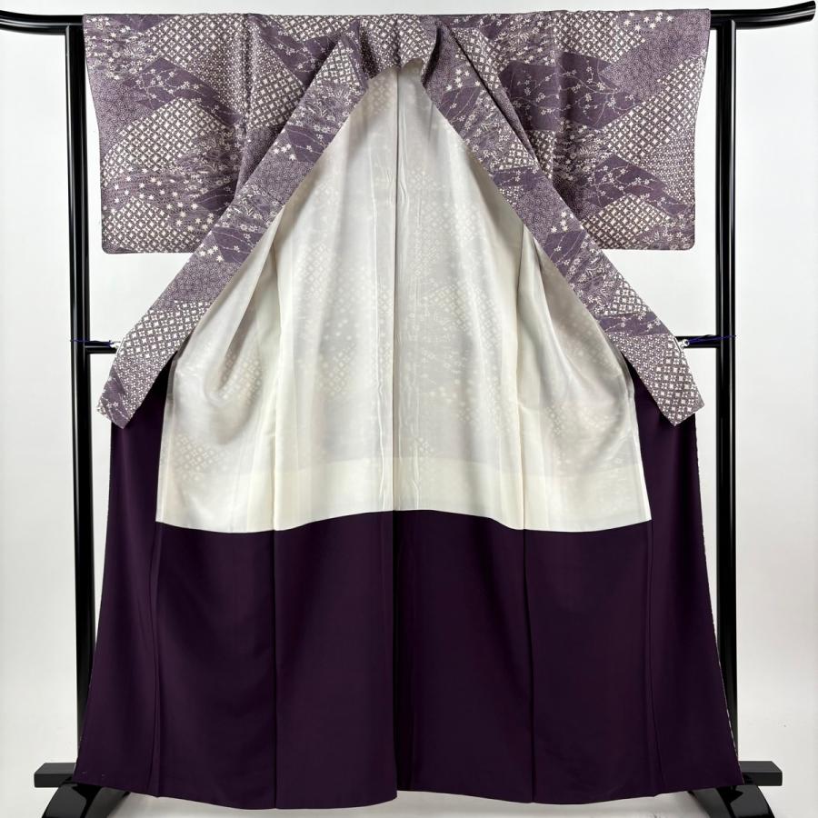 小紋 身丈161cm 裄丈62cm 正絹 美品 名品 【中古】 美品】 小紋 身丈161cm 裄丈62cm 正絹 名品 【中古】の通販 by