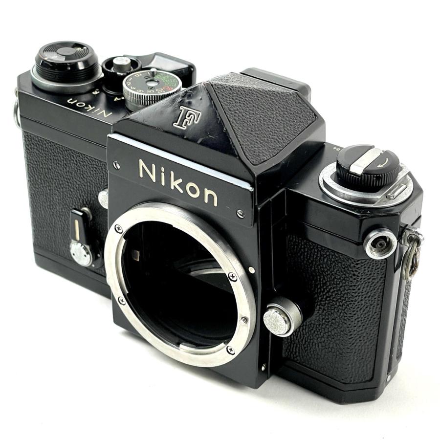 ニコン Nikon F アイレベル ブラック ボディ フィルム マニュアルフォーカス 一眼レフカメラ 中古の画像