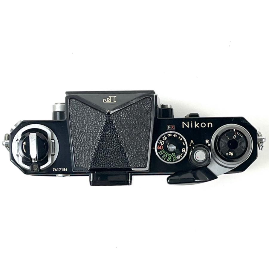 ニコン Nikon F アイレベル ブラック ボディ フィルム マニュアルフォーカス 一眼レフカメラ 中古の画像