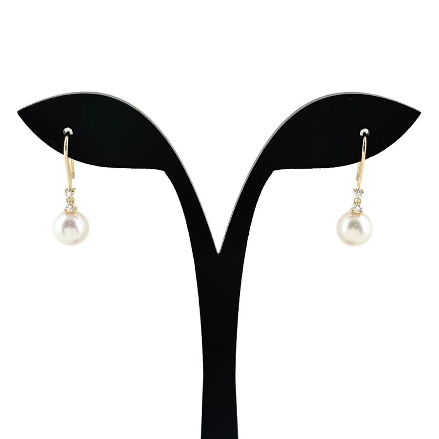 MIKIMOTO（ミキモト） パール ピアス YGイエローゴールド 真珠 