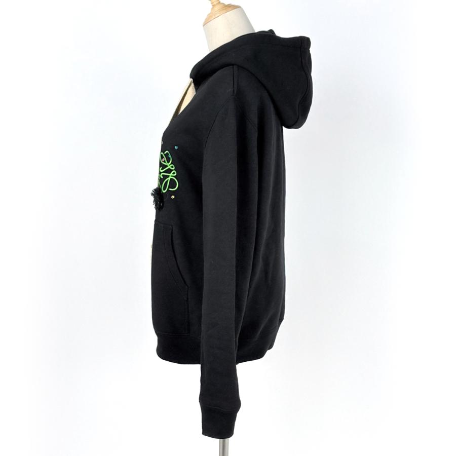 新品未使用　LOEWE ロエベ アナグラム 刺繍ロゴ Mパーカー 黒 LOEWE（ロエベ） パーカー Anagram Zip-up Hoodie H526Y16K84 メンズ