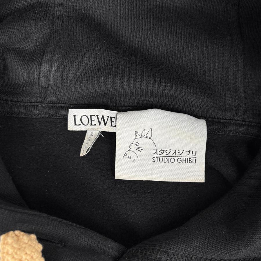 最終値下！【LOEWE】アナグラム刺繍 フーディ（パーカー）　サイズL 中古・古着通販】LOEWE (ロエベ) アナグラム刺繍パーカー ブラック