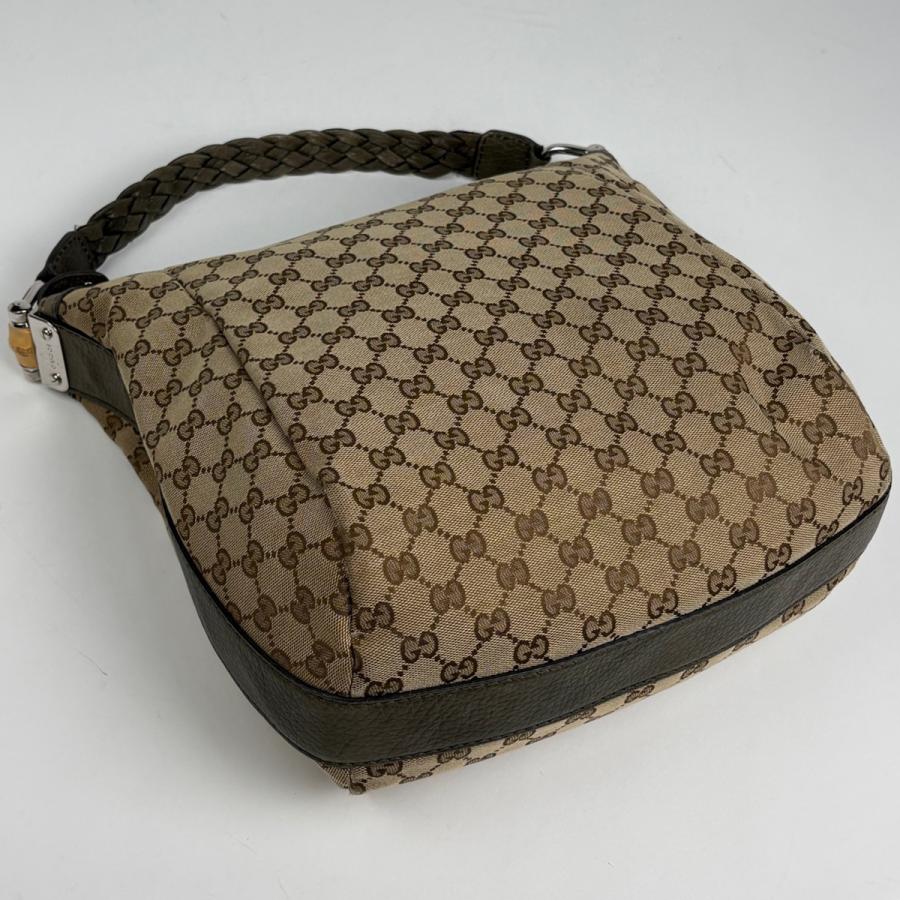 GUCCI（グッチ） GUCCI GG柄 ショルダーバッグ バンブー ショルダー 