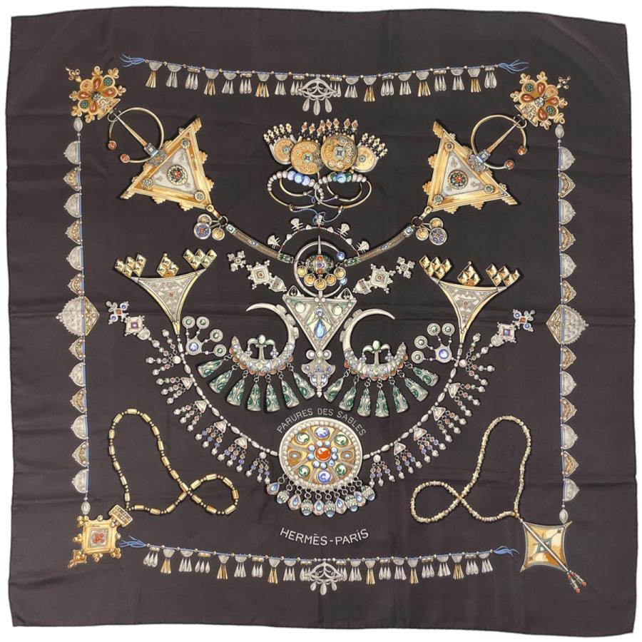 HERMES（エルメス） カレ90 PARURES DES SABLES 砂漠のアクセサリー 