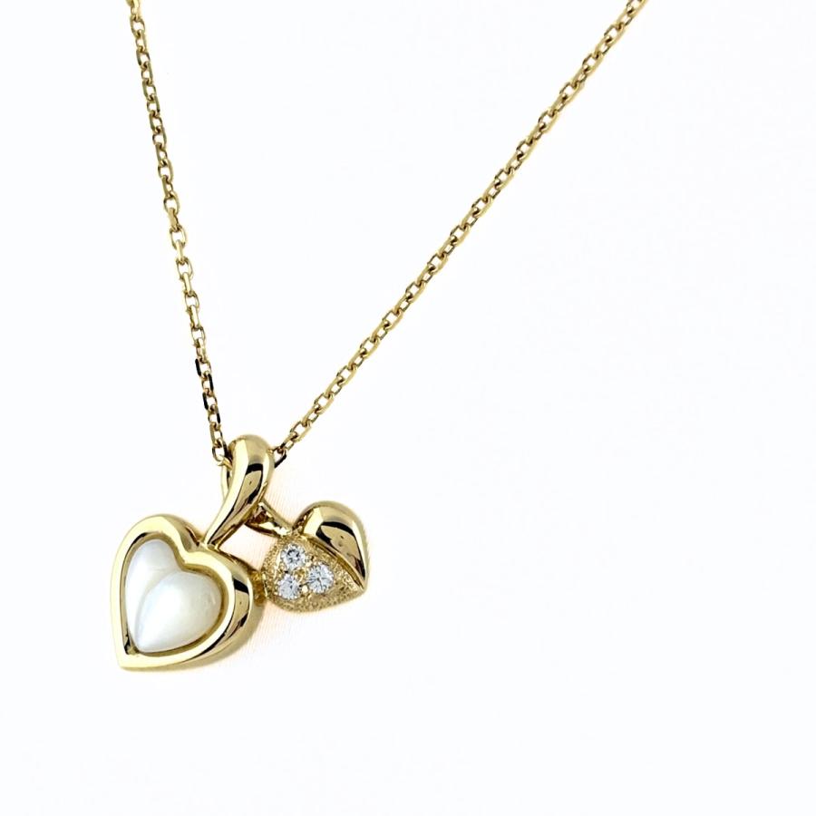MIKIMOTO（ミキモト） シェル デザインネックレス YG イエローゴールド 