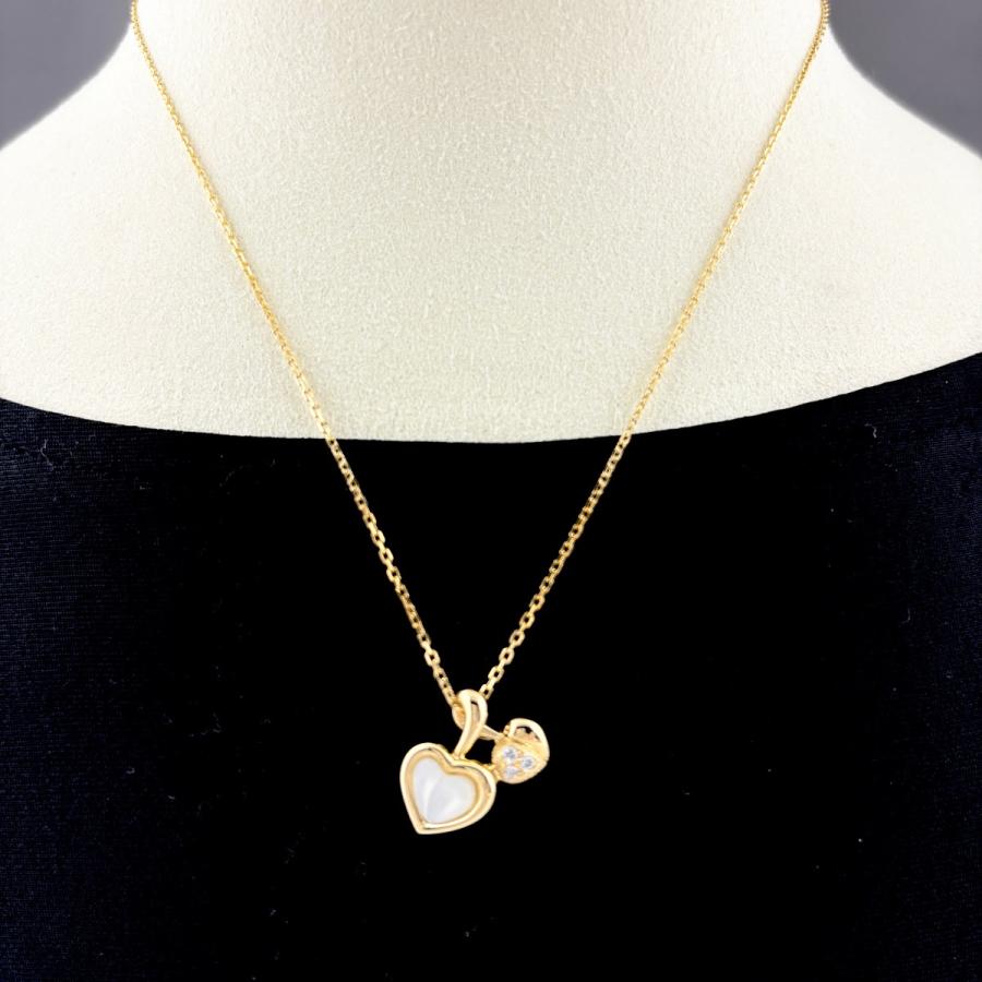 MIKIMOTO（ミキモト） シェル デザインネックレス YG イエローゴールド 