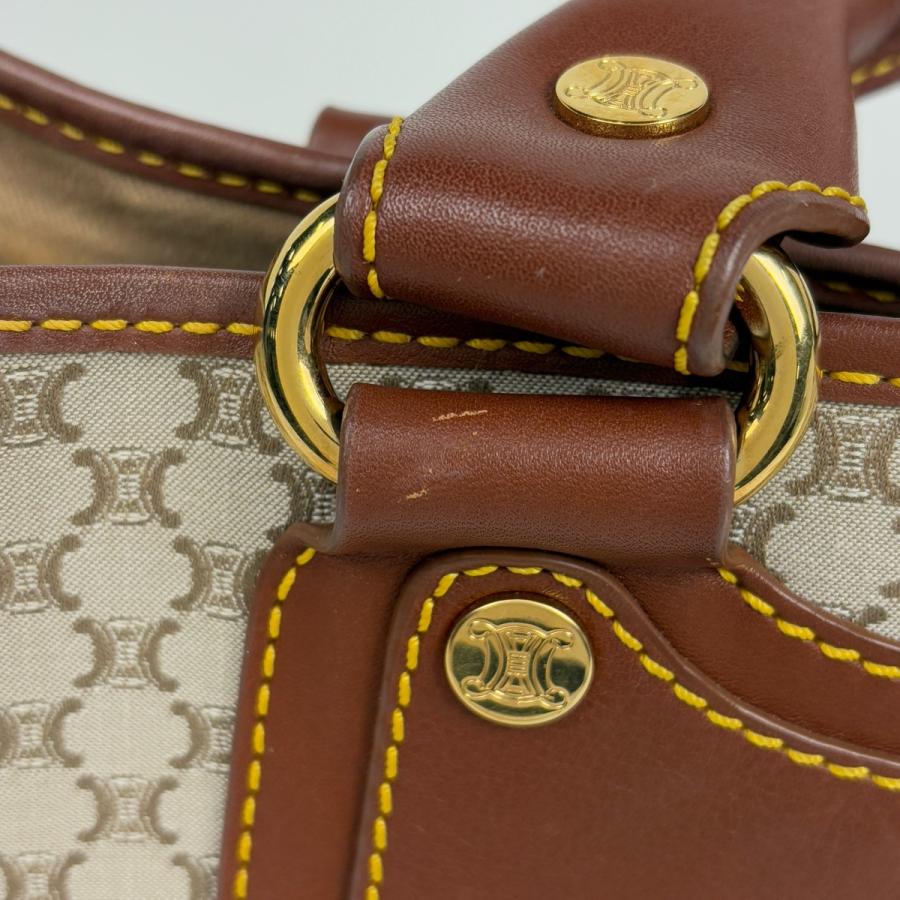 CELINE（セリーヌ） ブギーバッグ マカダム柄 ハンドバッグ キャンバス