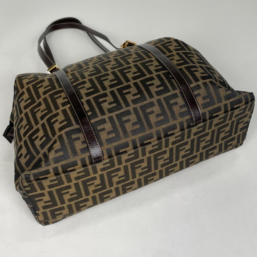 【FENDI】トートバッグ　ズッカ柄　ナイロン　ブラウン　ブラック フェンディ FENDI ズッカ柄 トートバッグ ショルダーバッグ トート