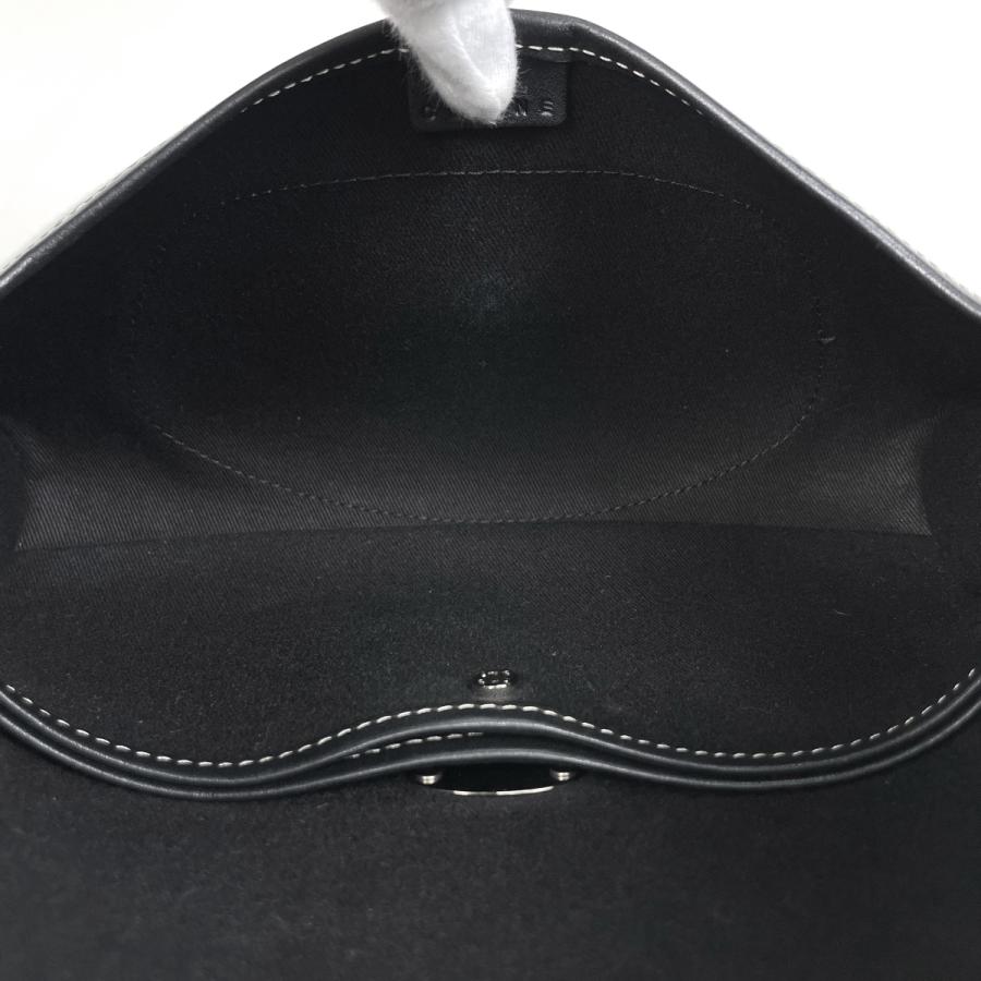 セリーヌ CELINE マカダム柄 ショルダーバッグ 肩掛け ショルダーバッグ キャンバス グレー ブラック レディース 中古_7