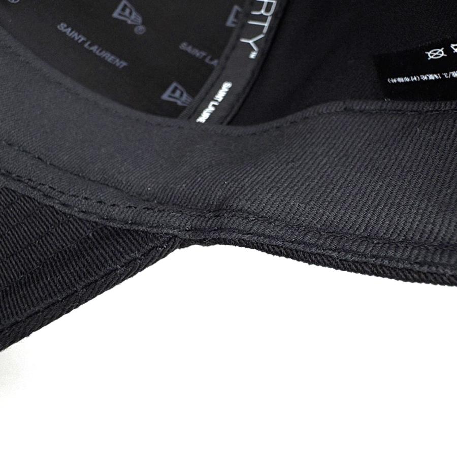 【正規品｜期間限定値引き】YSL モノグラムキャップ ブラック Yves Saint Laurent（イヴ・サンローラン） ニューエラ YSL モノグラム