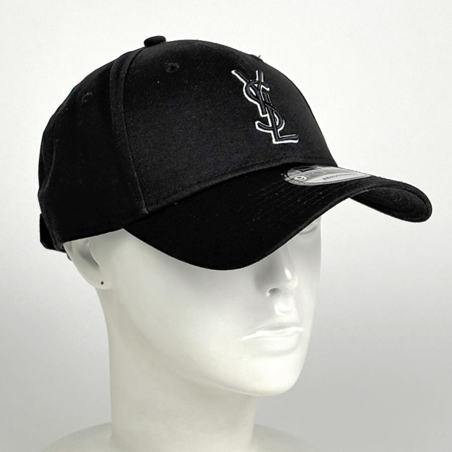 YSL ブラック ベースボールキャップ 9FORTY NEW ERA SAINT LAURENT CAP in Black | Saint Laurent | YSL EN-JP