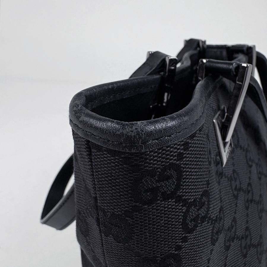 GUCCI（グッチ） GUCCI GG柄 トートバッグ GGキャンバス ブラック