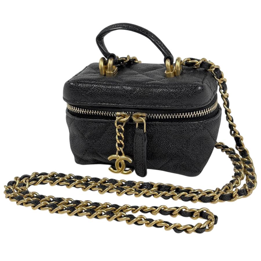 CHANEL シャネル ショルダーバッグ マトラッセ チェーンショルダーバッグ ココマーク ココ ターンロック 肩掛け かばん 鞄  キャビアスキン   ベージュ ゴールド金具 レディース【中古品】 CHANEL（シャネル） マトラッセ ココマーク ディズヌフ チェーン