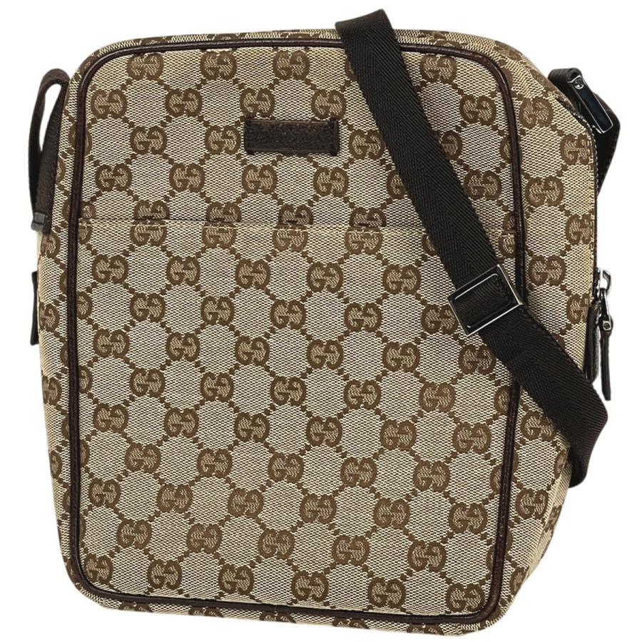GUCCI（グッチ） GUCCI GG柄 ショルダーバッグ GGキャンバス ブラウン