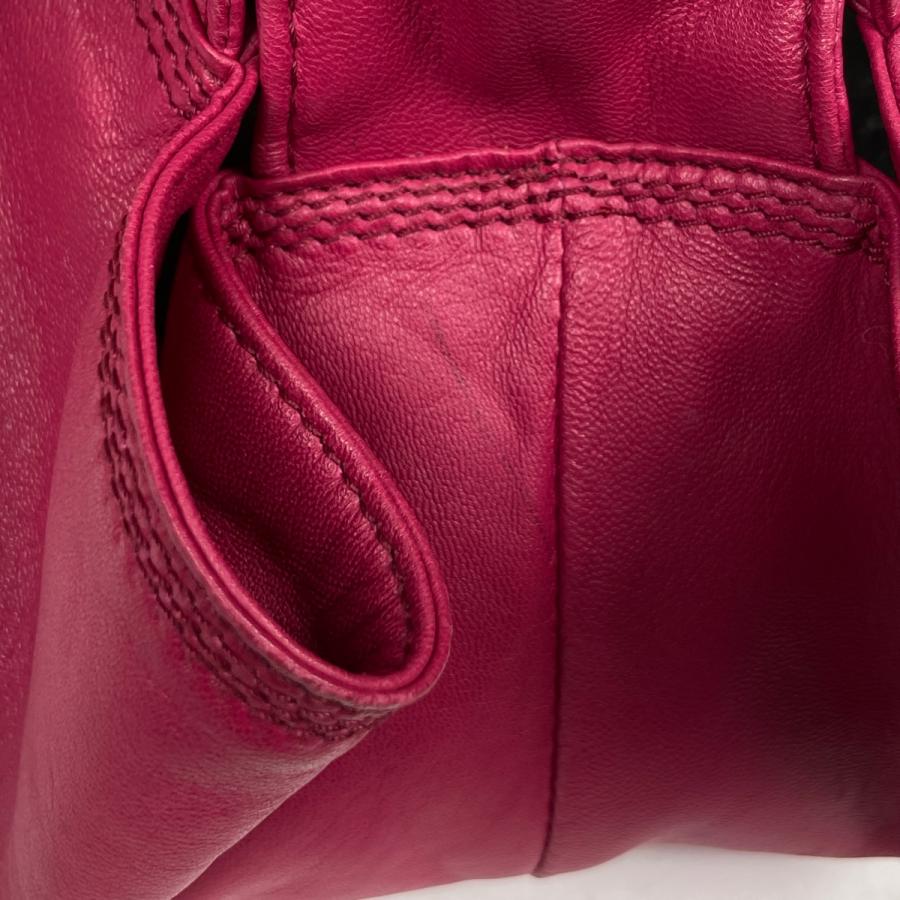 LOEWE ロエベ ハンドバッグ ピンク レザー アナグラム　ナッパアイレ LOEWE（ロエベ） ナッパアイレ ハンドバッグ アナグラム レザー ピンク