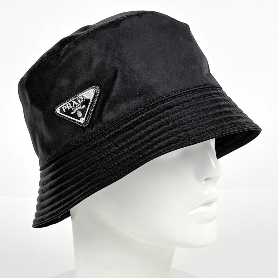 PRADA（プラダ） ロゴプレート バケットハット RE-NYLON 帽子 ハット  
