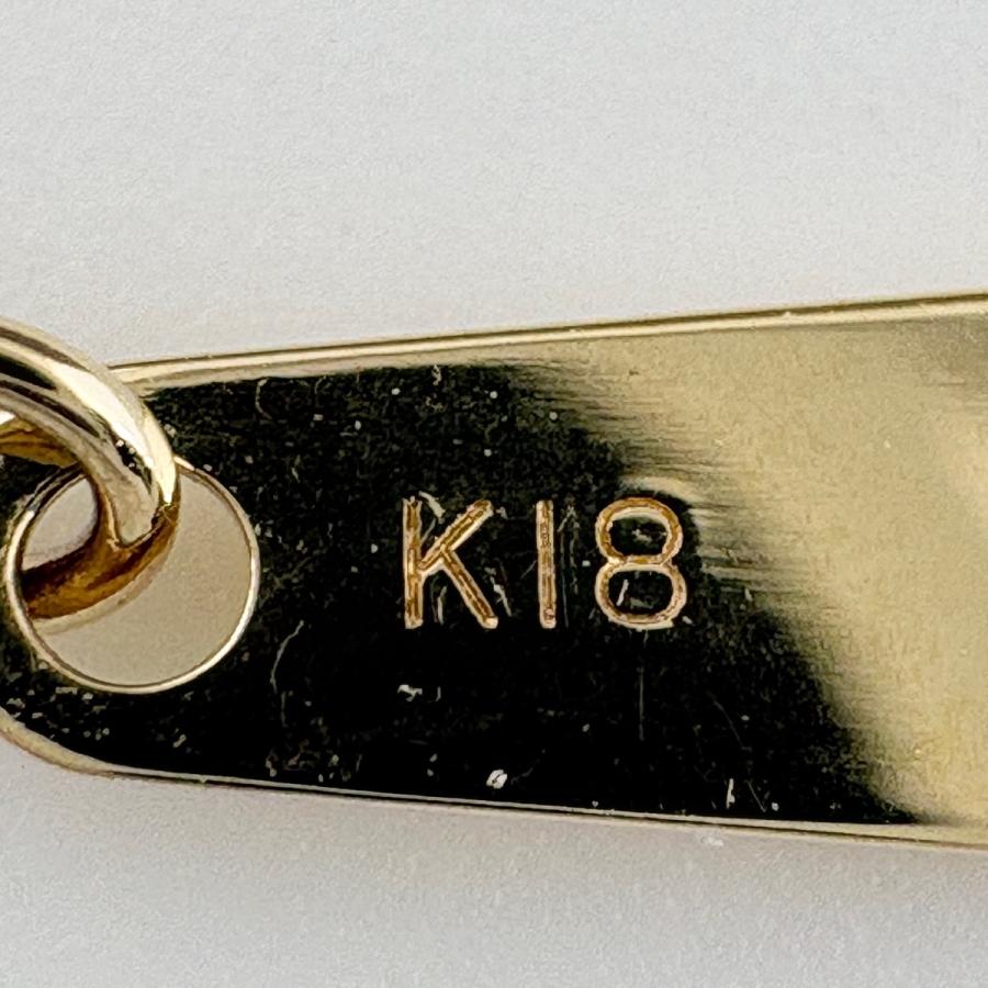 ダイヤモンド デザインネックレス YG イエローゴールド ペンダント ネックレス K18 750 ダイヤモンド レディース 中古