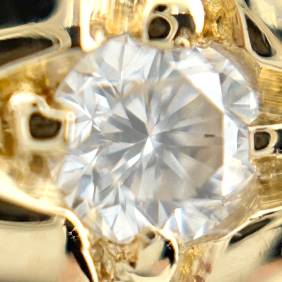 楽天市場】K18YG 1Pエメラルド メレダイヤ0.55ct 花 デザイン リング 