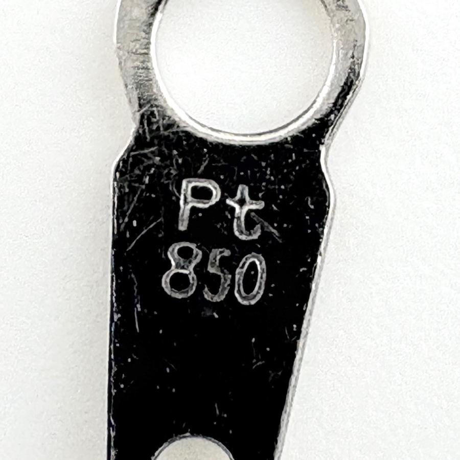 サファイア デザインネックレス プラチナ ペンダント メレダイヤ ダイヤモンド ネックレス Pt900 Pt850 サファイア レディース 中古_8