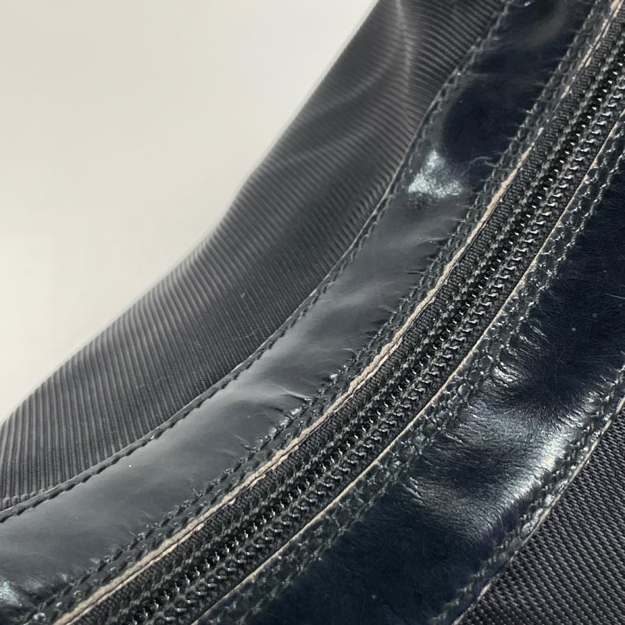 グッチ GUCCI ショルダーバッグ バンブー ナイロンキャンバス ブラック シルバー レディース 送料無料【中古】 z9202 GUCCI（グッチ） バンブー ショルダーバッグ ハンドバッグ 00019980531