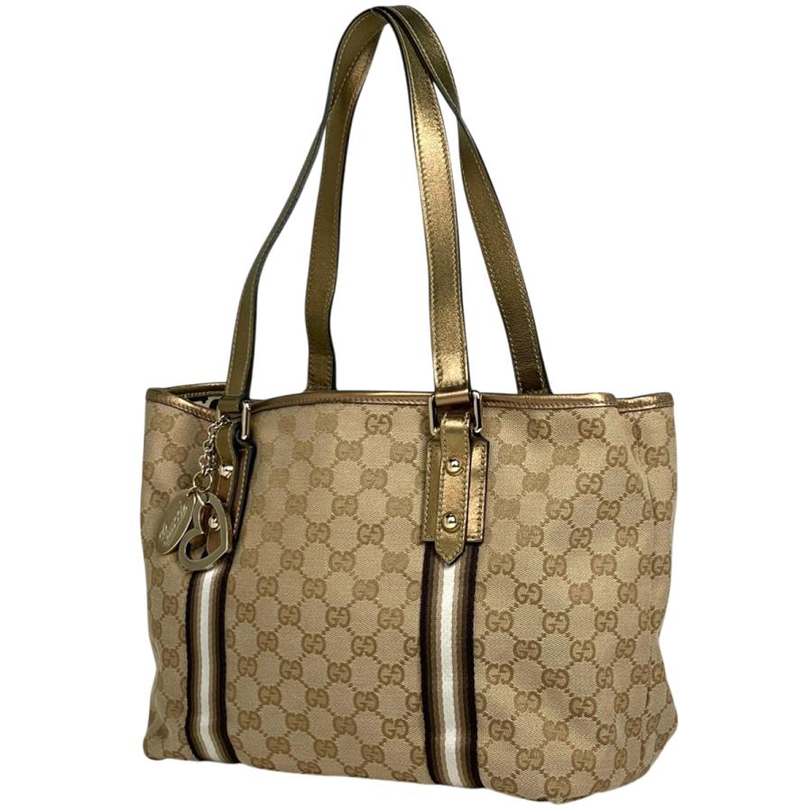 GUCCI グッチ GG柄 トートバッグ レディース ベージュ GGキャンバス