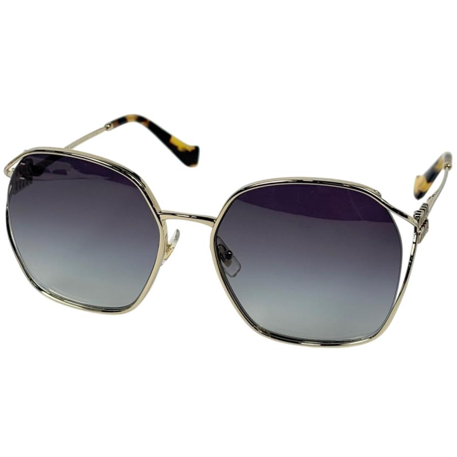 MIU MIU ブラウングラデーション サングラス ミュウ Miu ロゴ サングラス デミ柄 グラデーション アイウェア GP