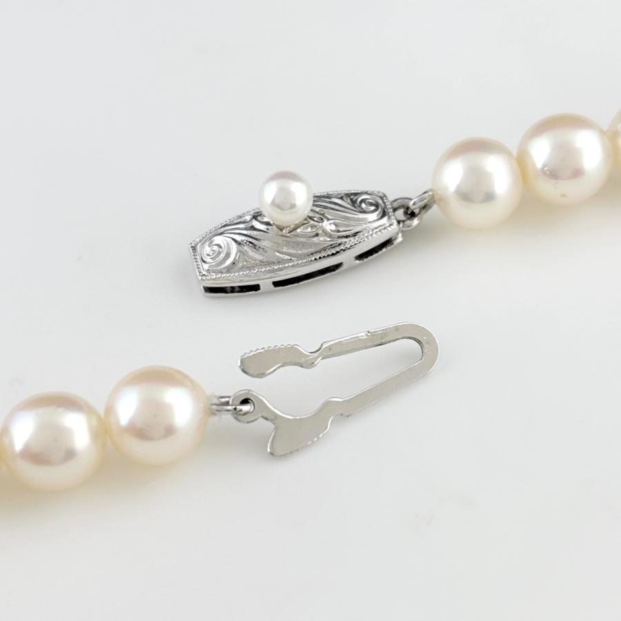 タサキ TASAKI パール デザインネックレス シルバー 真珠 ネックレス 