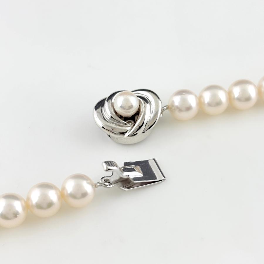 タサキ TASAKI パール デザインネックレス シルバー 真珠 ネックレス 