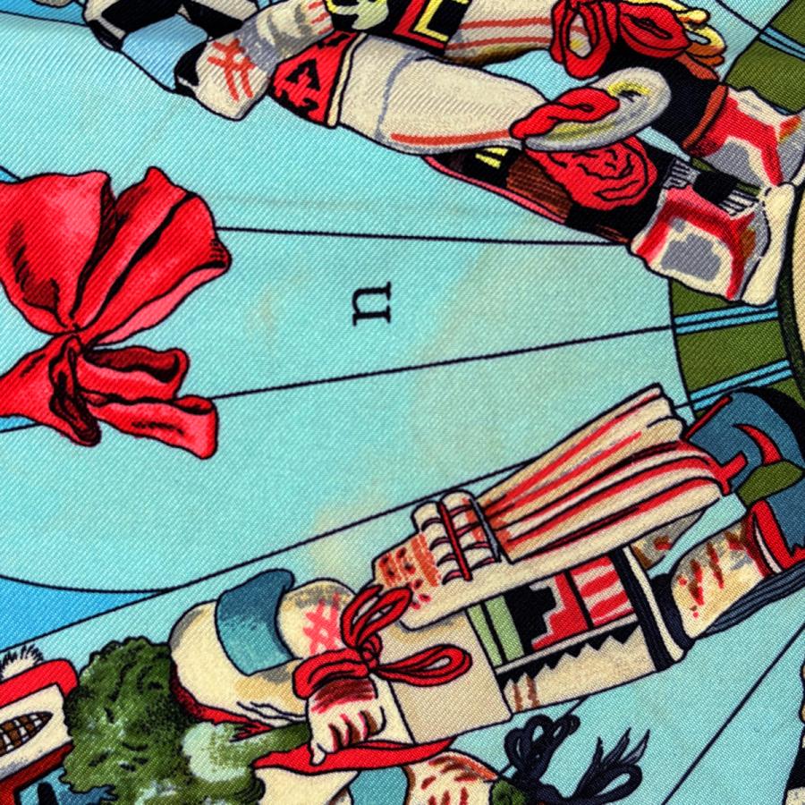 HERMES（エルメス） カレ90 Kachinas カチナ 民族 スカーフ シルク